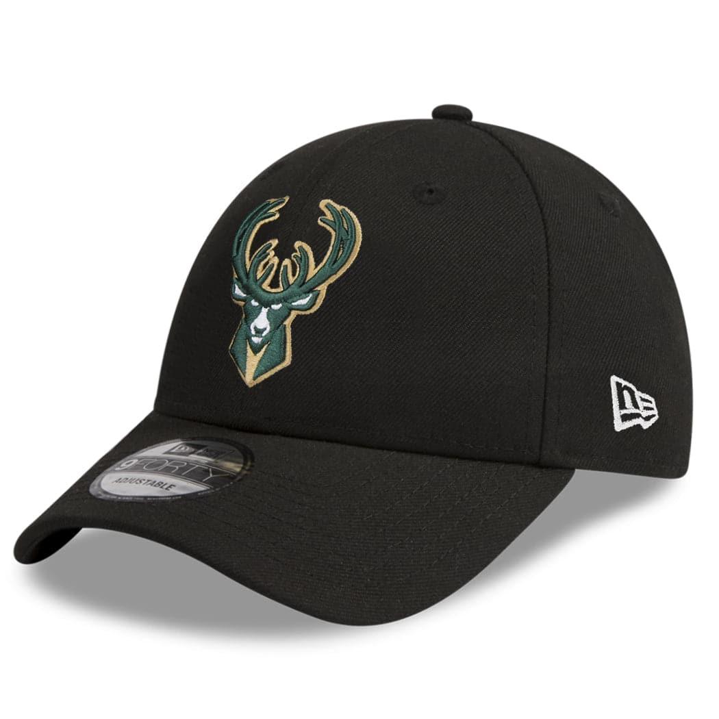 New Era Caps Milwaukee Bucks New Era NBA Team 9FORTY Snapback Hat - Black