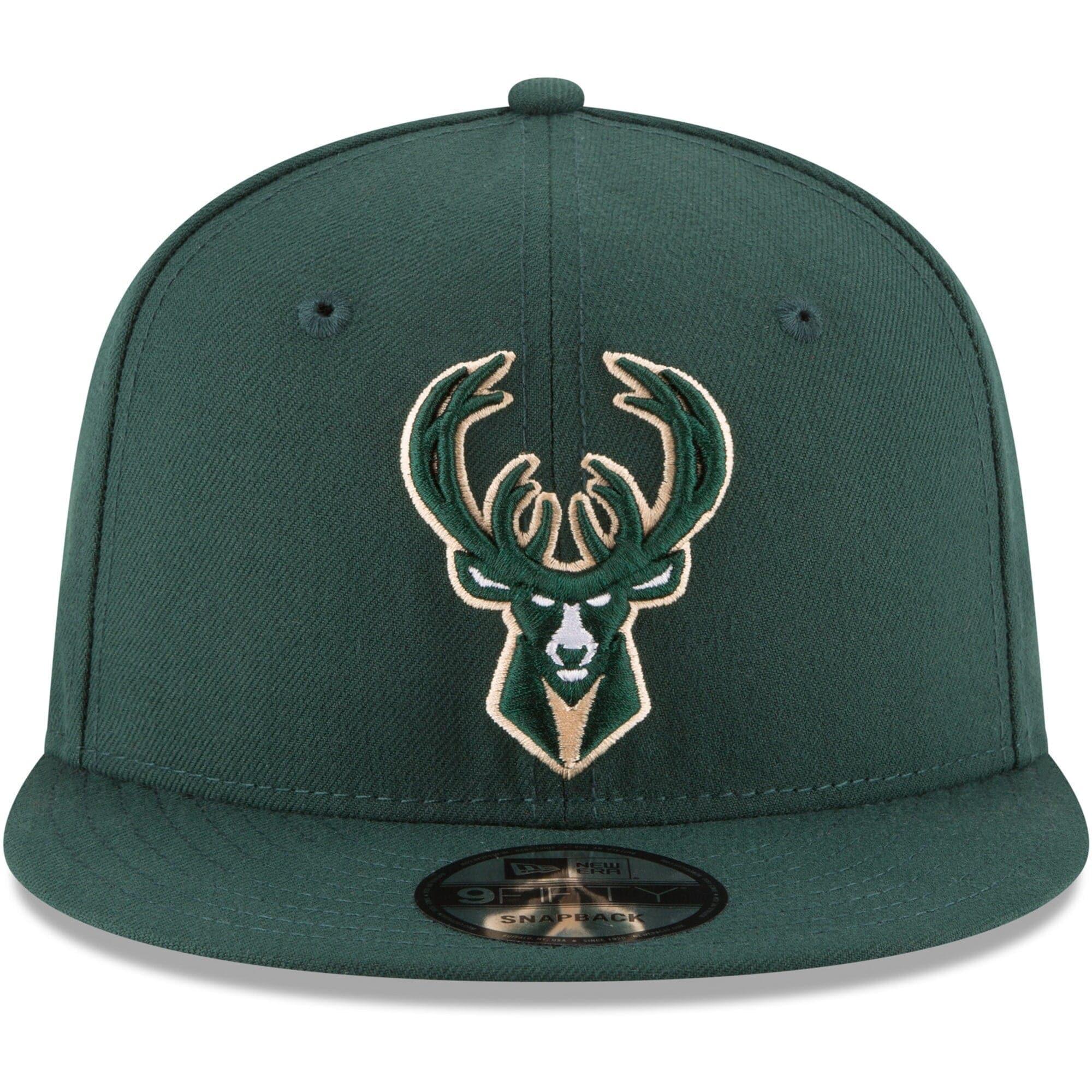 New Era Caps Milwaukee Bucks New Era NBA Team Colour 9FIFTY Snapback Hat - Green
