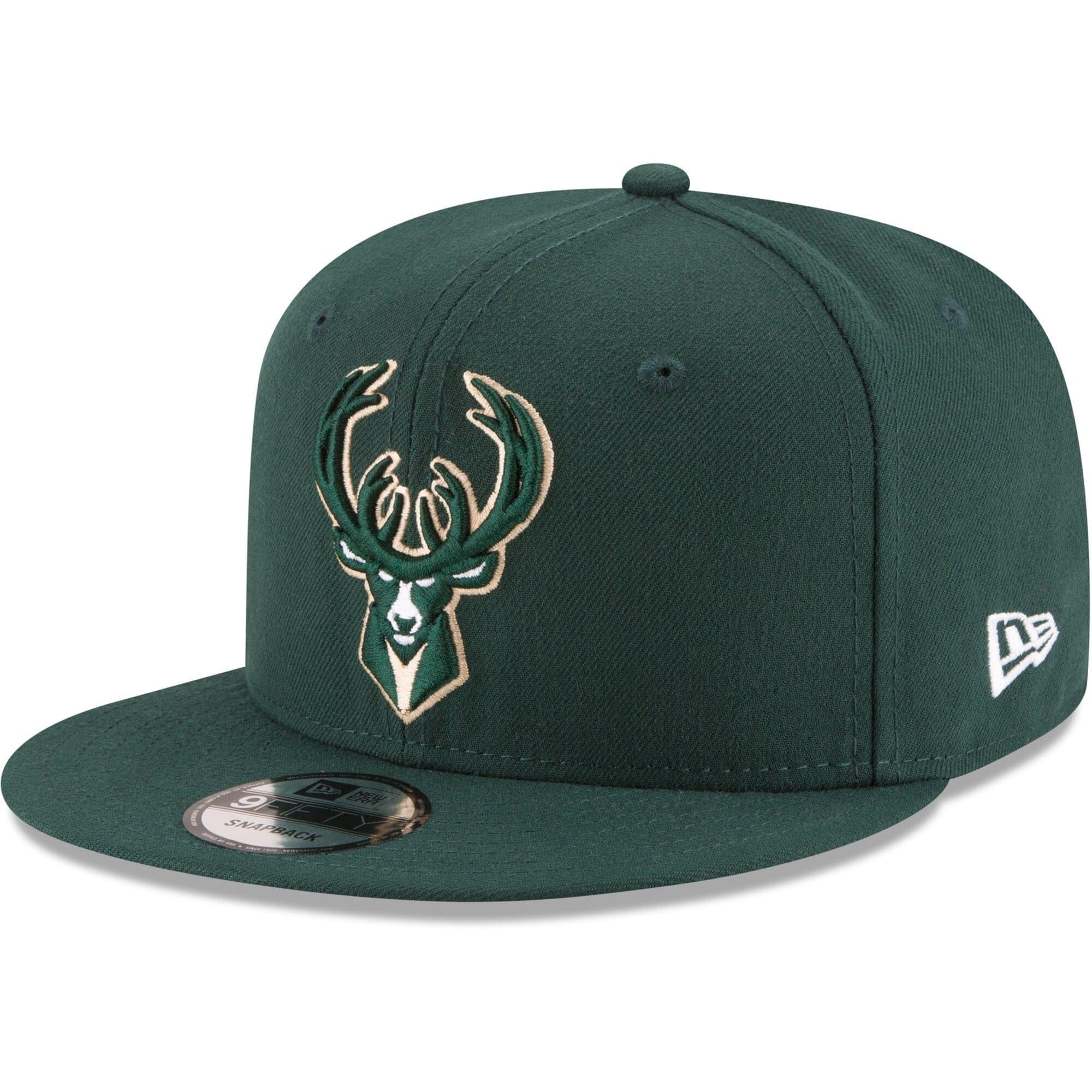New Era Caps Milwaukee Bucks New Era NBA Team Colour 9FIFTY Snapback Hat - Green