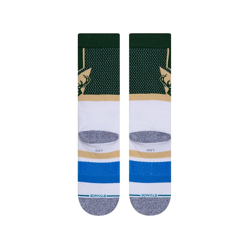 Stance Socks Milwaukee Bucks Stance NBA Shortcut 2 Crew Socks - Green