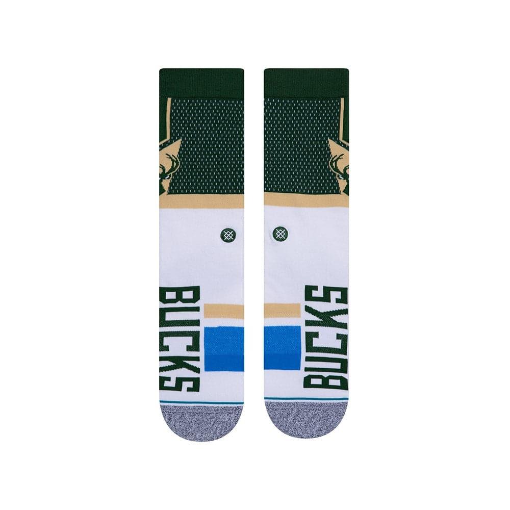 Stance Socks Milwaukee Bucks Stance NBA Shortcut 2 Crew Socks - Green