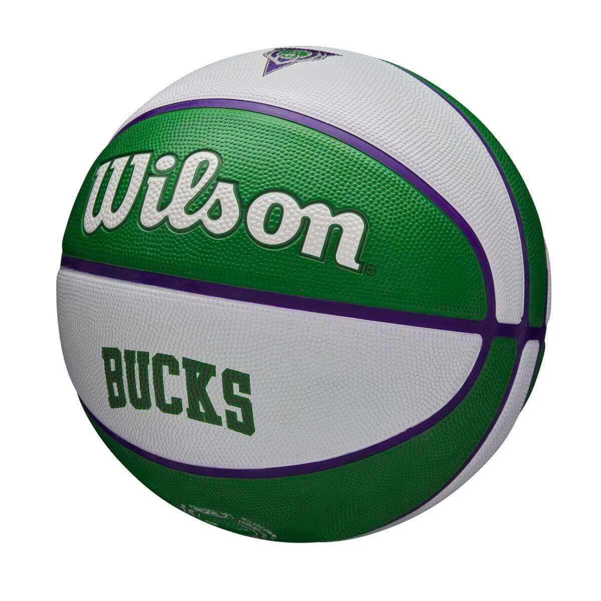 Wilson Sporting Goods Balls Milwaukee Bucks Wilson NBA 21-22 City Edition Full Size Basketball Ball - Size 7