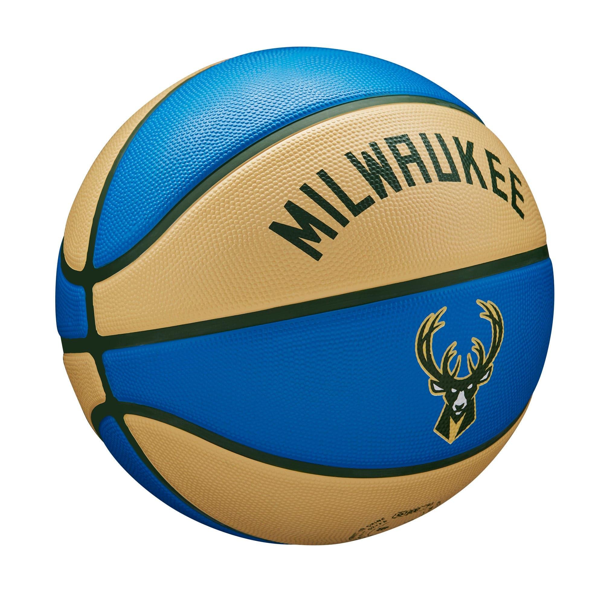 Wilson Sporting Goods Balls Milwaukee Bucks Wilson NBA 22-23 City Edition All Surface Basketball Ball