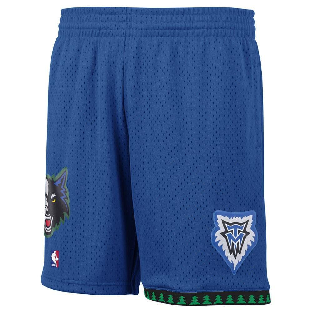 Mitchell And Ness Shorts Minnesota Timberwolves Mitchell & Ness NBA 96-97 Road Swingman Shorts - Blue