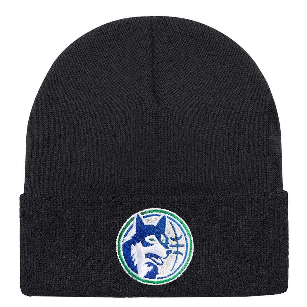 Mitchell And Ness Beanies Minnesota Timberwolves Mitchell & Ness NBA HWC Logo Cuff Knit Beanie - Black