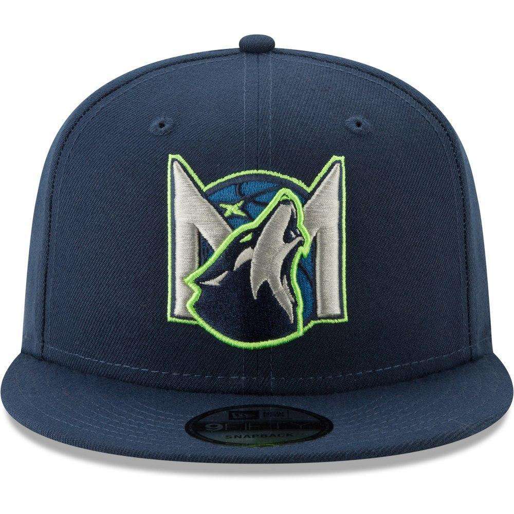New Era Caps Minnesota Timberwolves New Era NBA 2019 Back Half 9FIFTY Snapback Hat - Navy