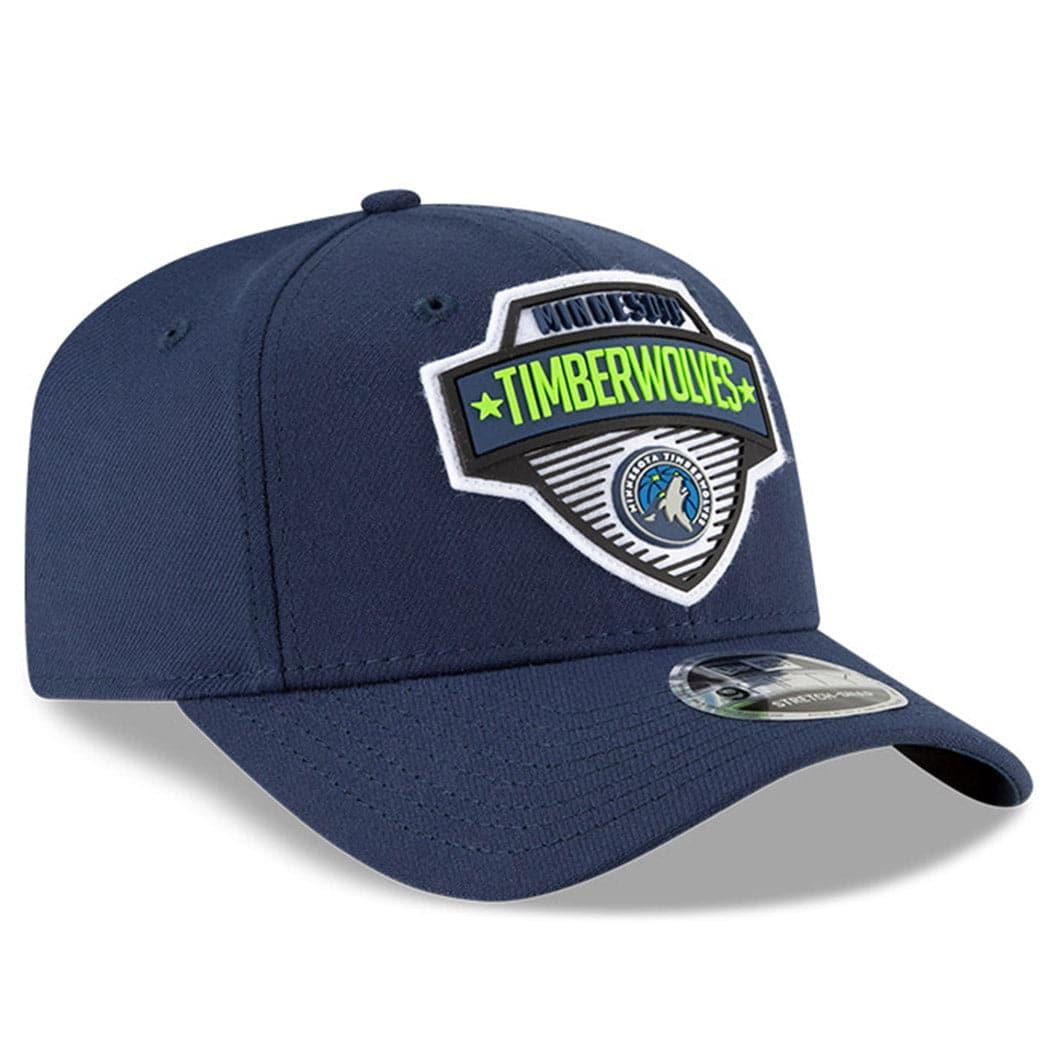 New Era Caps Minnesota Timberwolves New Era NBA 2020 Tip-Off 9FIFTY Stretch-Snap Curve Hat - Navy