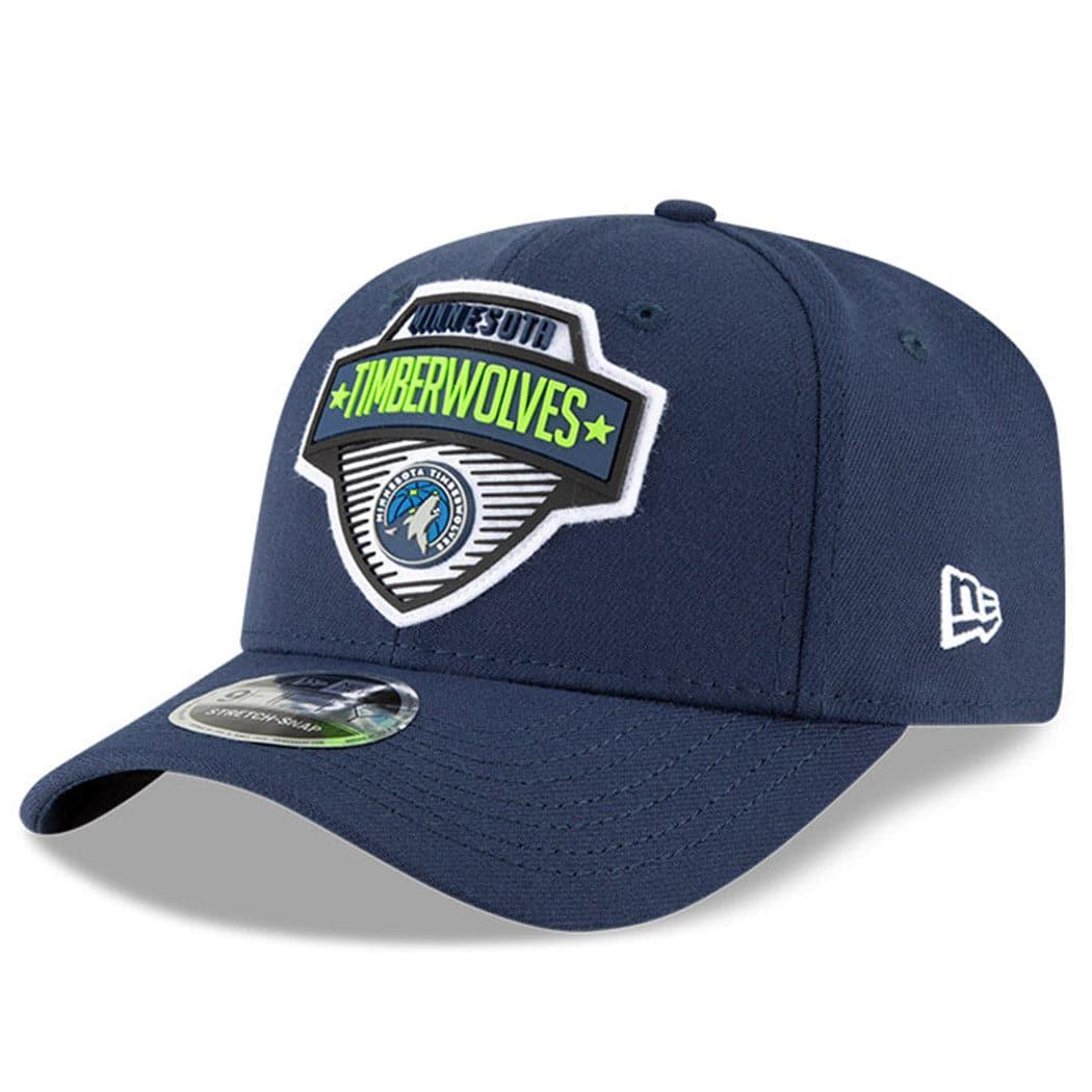New Era Caps Minnesota Timberwolves New Era NBA 2020 Tip-Off 9FIFTY Stretch-Snap Curve Hat - Navy