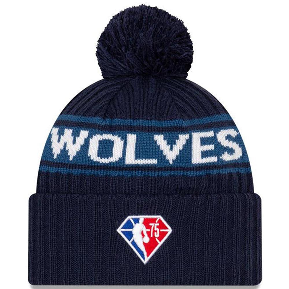 New Era Beanies Minnesota Timberwolves New Era NBA 2021 Draft Pom Knit Beanie - Navy
