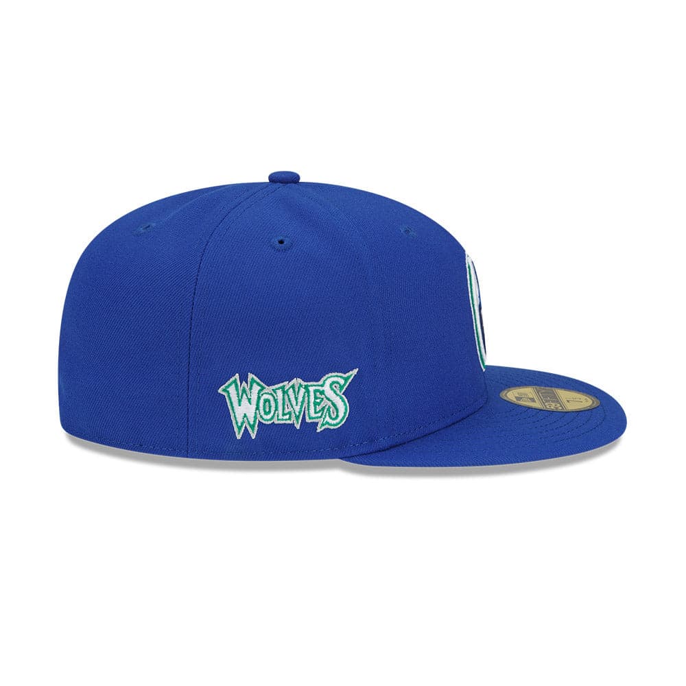 New Era Caps Minnesota Timberwolves New Era NBA 21-22 City Edition Alt 59FIFTY Fitted Hat - Blue