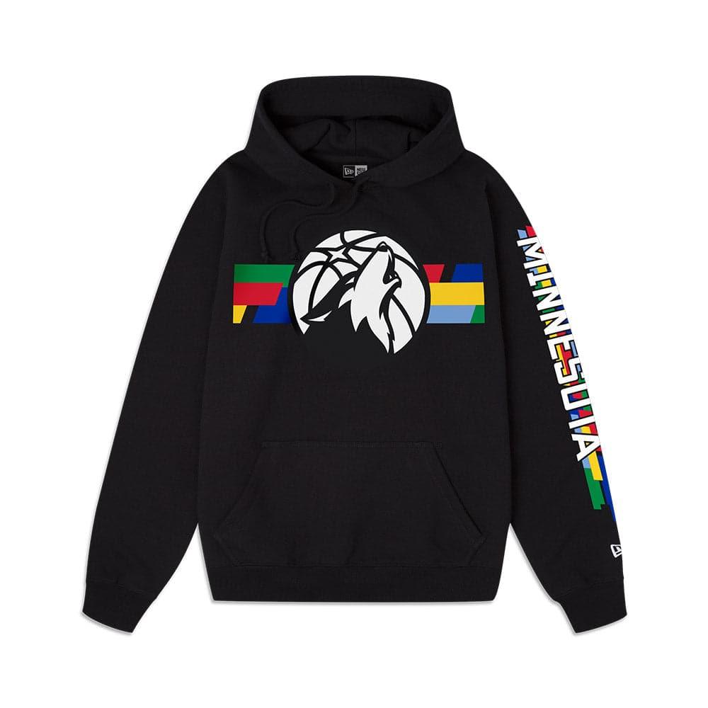 New Era Jumpers Minnesota Timberwolves New Era NBA 22-23 City Edition Hoodie Jumper - Black