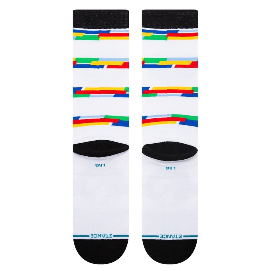 Stance Socks Large (9-12 US) Minnesota Timberwolves Stance NBA 22-23 City Edition Crew Socks - White