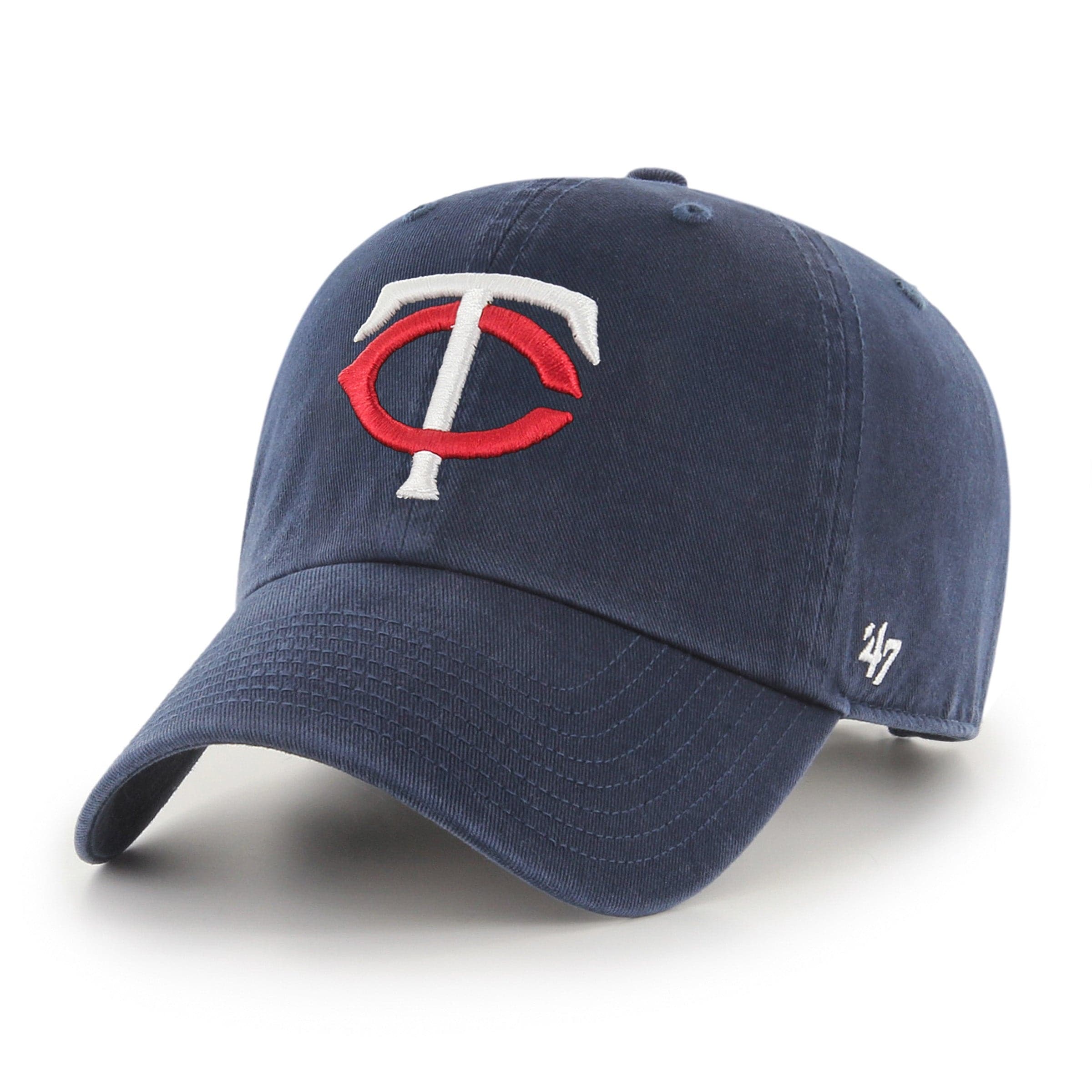 47 Brand Caps Minnesota Twins '47 MLB Team Clean Up Strapback Hat - Navy