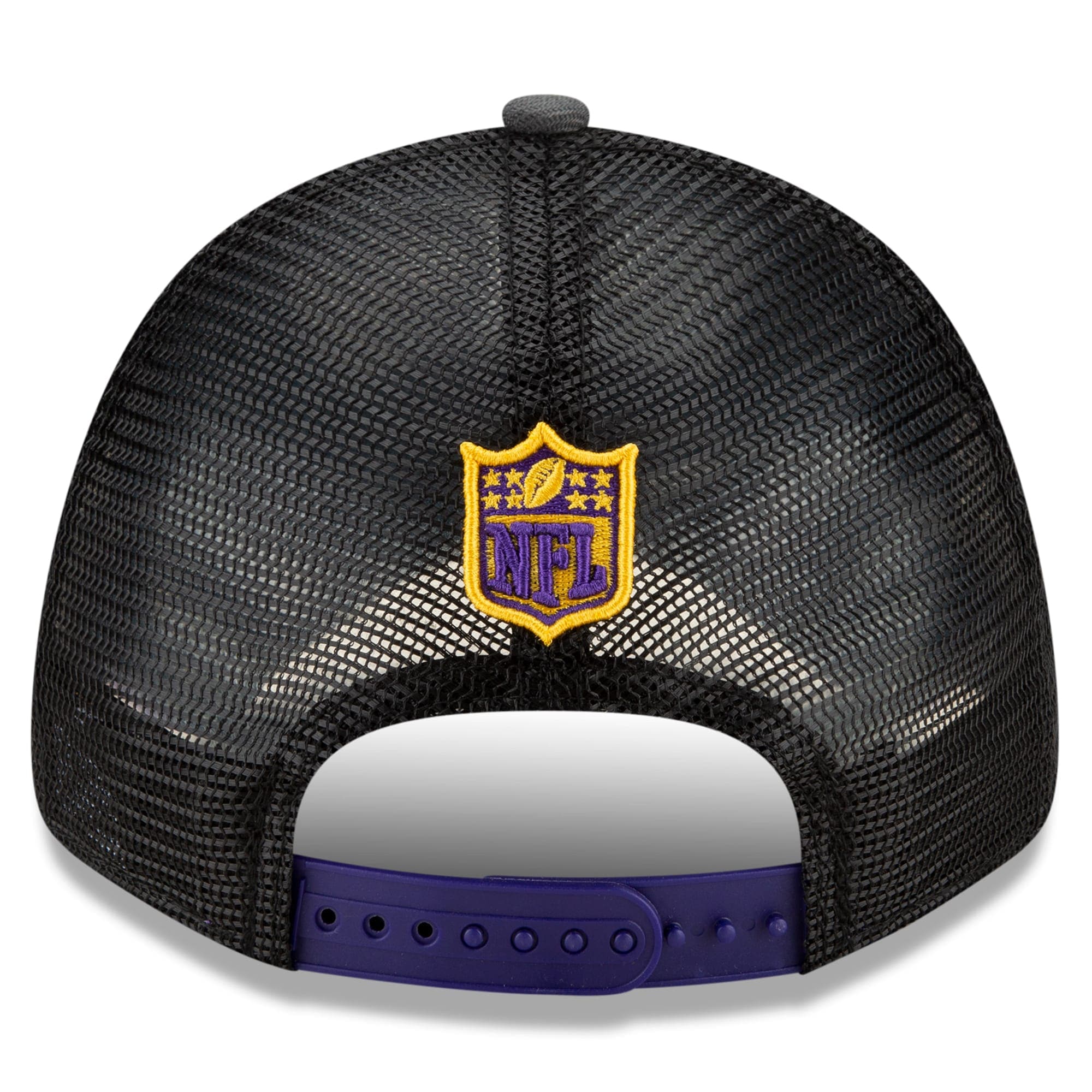 New Era Caps Minnesota Vikings New Era 2021 NFL Draft 9FORTY Snapback Curve Hat - Graphite