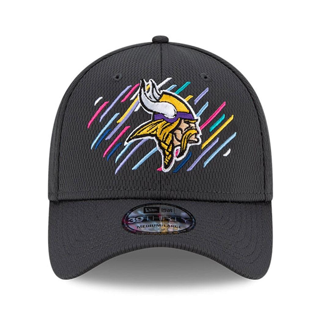 New Era Caps Minnesota Vikings New Era NFL 2021 Crucial Catch 39THIRTY Flex Fit Hat - Steel