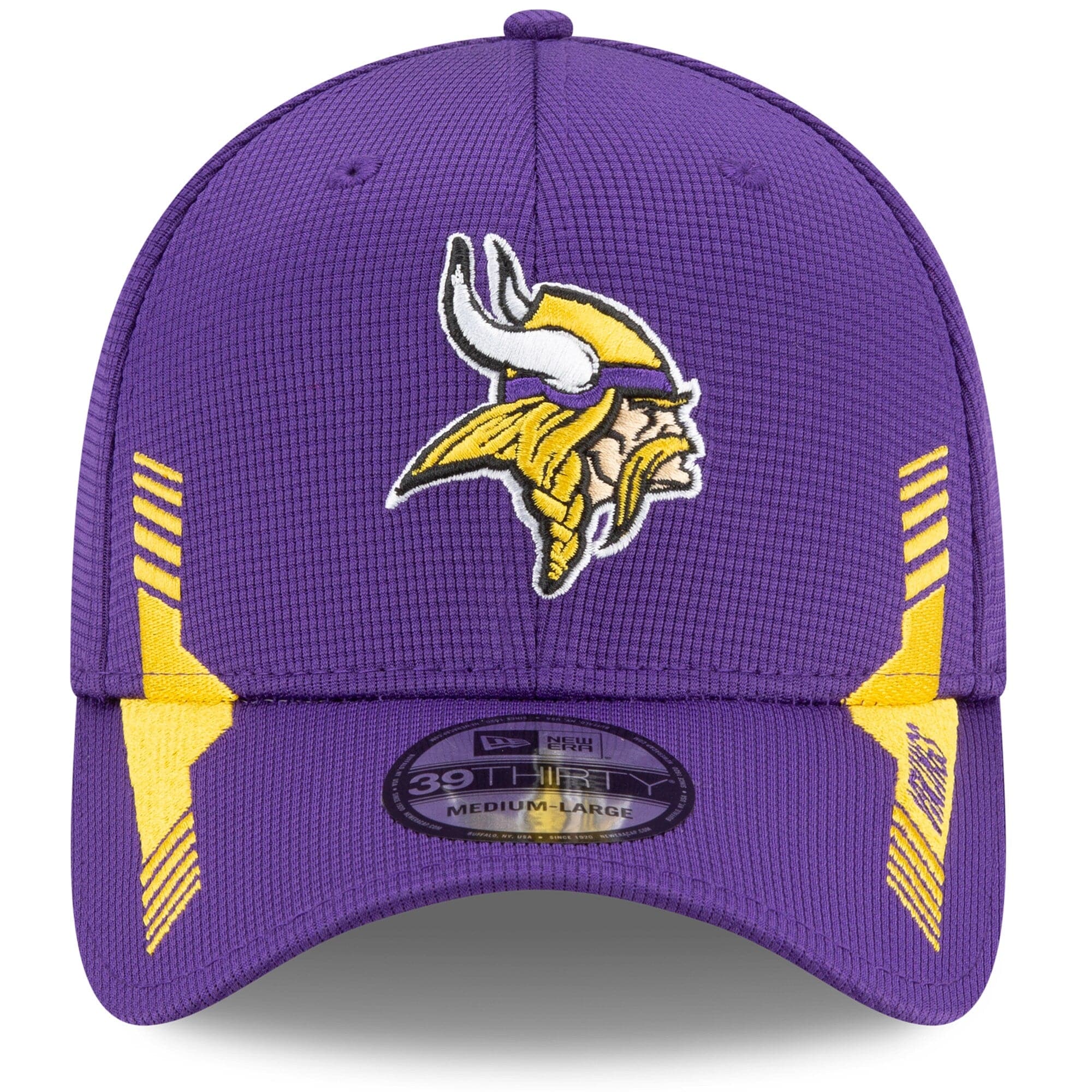 New Era Caps Minnesota Vikings New Era NFL 2021 Sideline Home 39THIRTY Flex Fit Hat - Purple