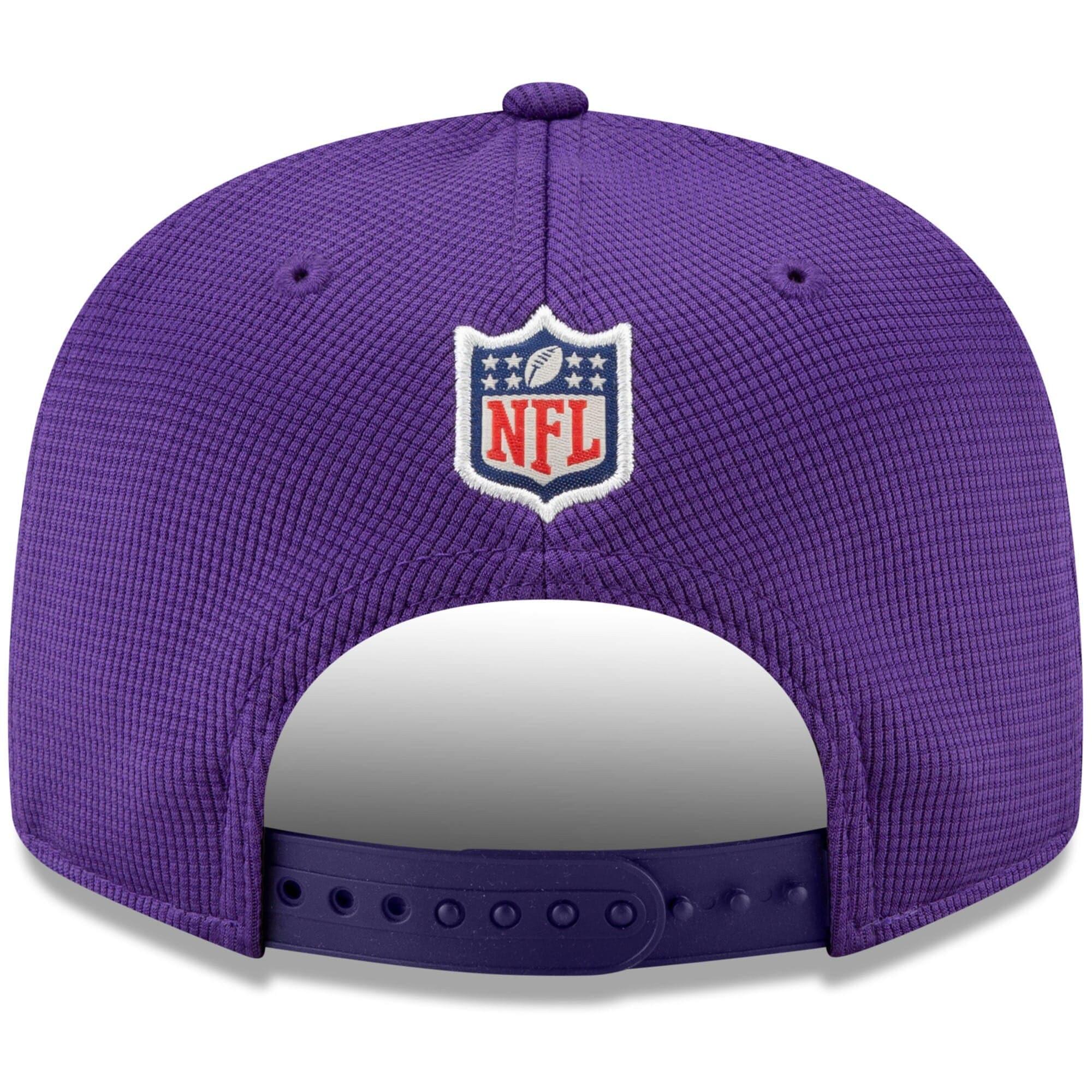 New Era Caps Minnesota Vikings New Era NFL 2021 Sideline Home 9FIFTY Snapback Hat - Purple