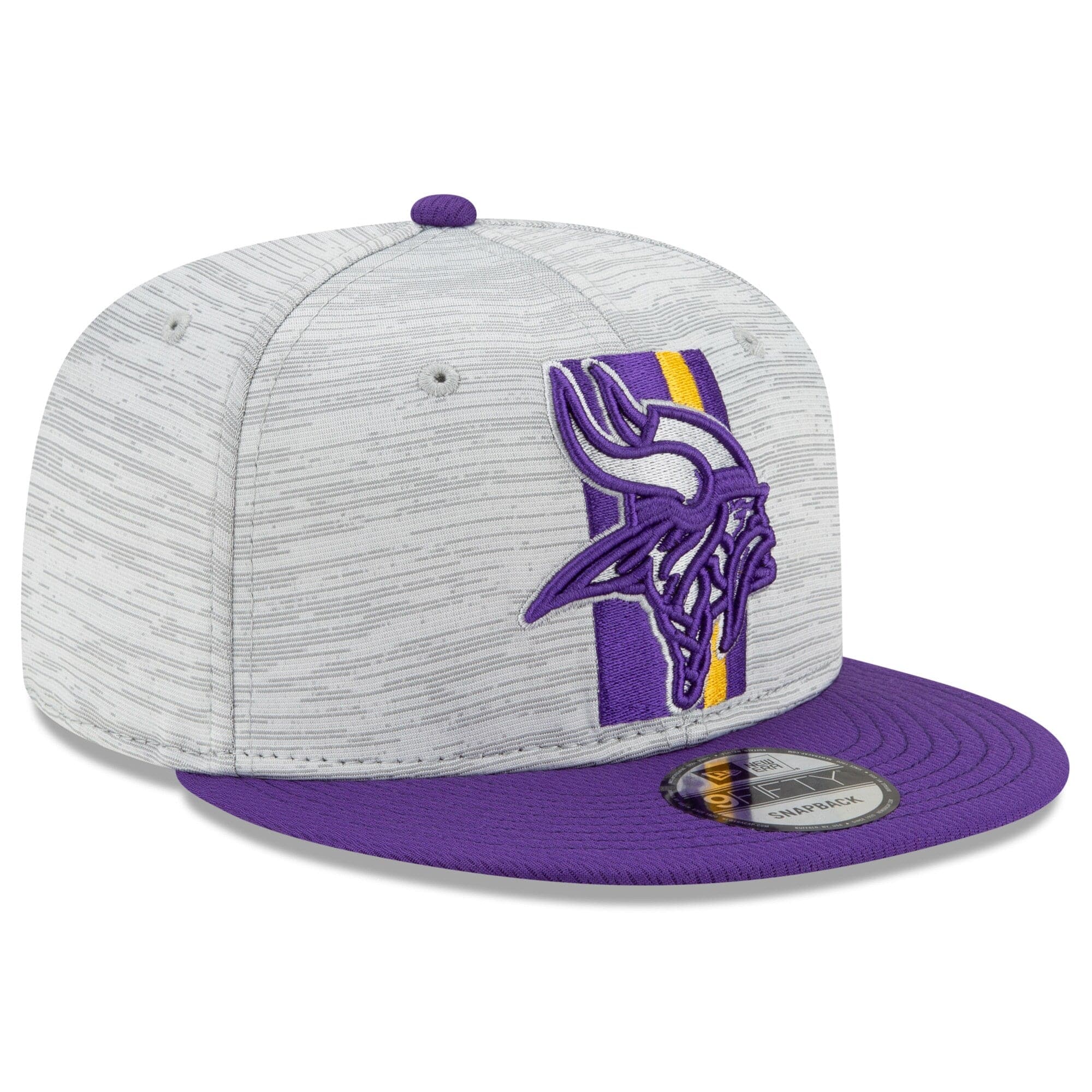 New Era Caps Minnesota Vikings New Era NFL 2021 Training Camp 9FIFTY Snapback Hat - Grey
