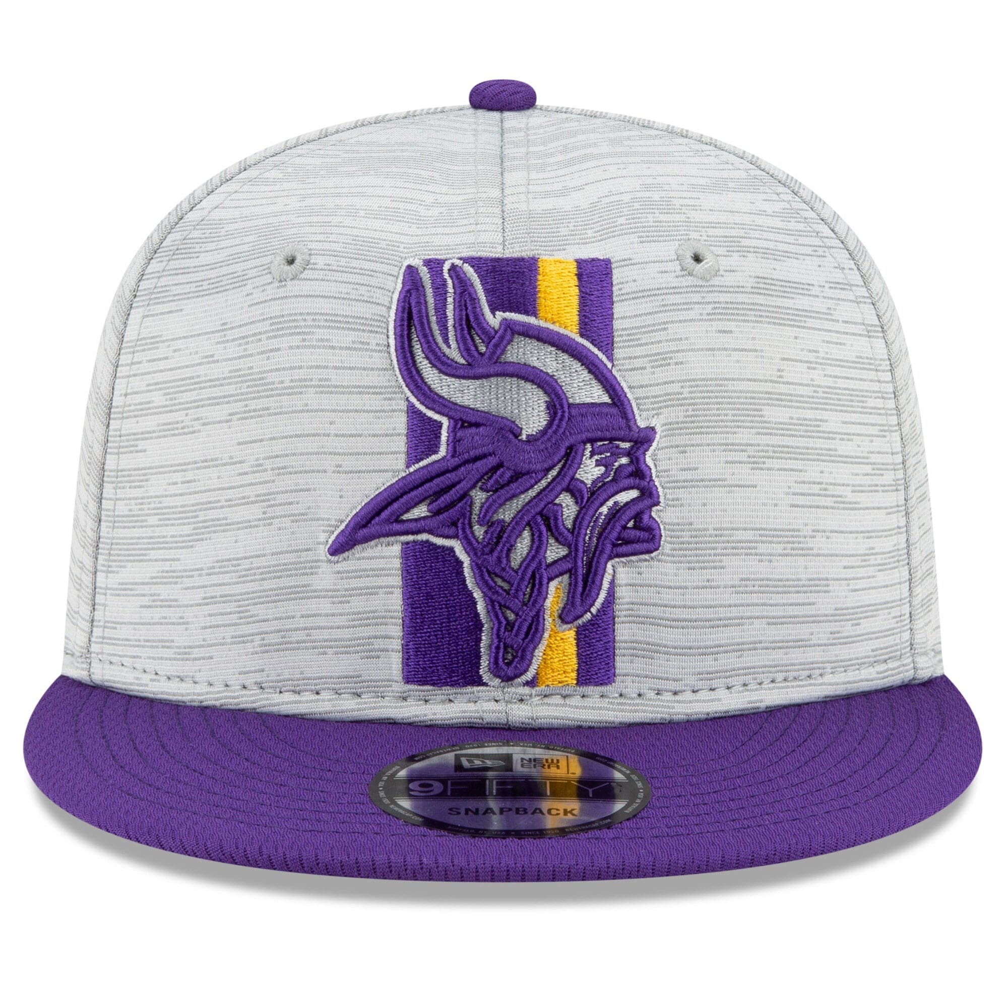 New Era Caps Minnesota Vikings New Era NFL 2021 Training Camp 9FIFTY Snapback Hat - Grey