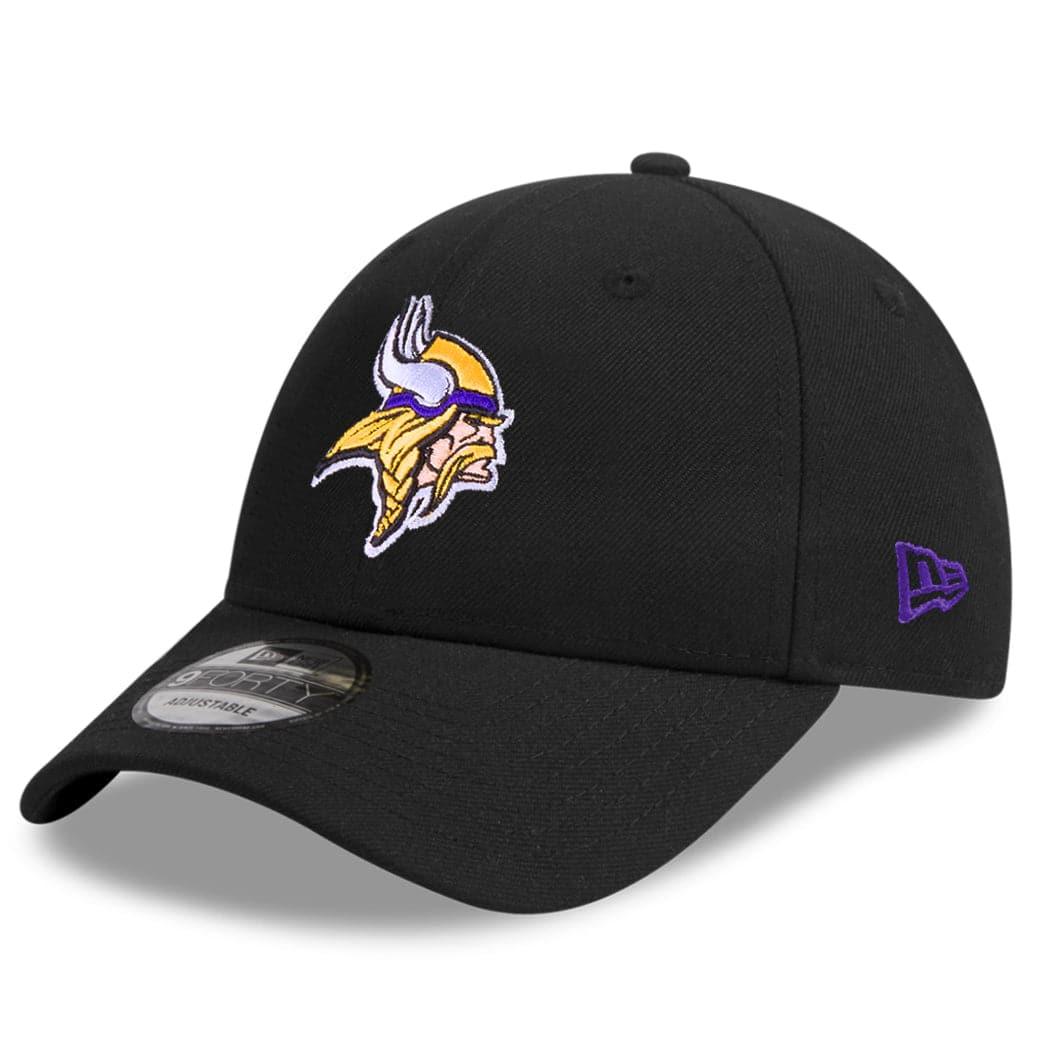 New Era Caps Minnesota Vikings New Era NFL League 9FORTY Snapback Curve Hat - Black