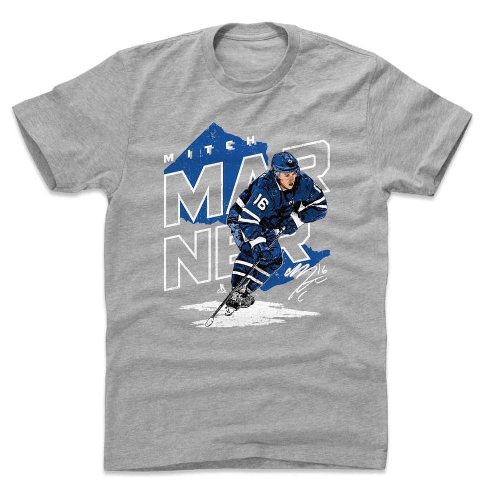 500 Level T-Shirts Mitch Marner Toronto Maple Leafs 500 Level NHL Map T-Shirt - Heather Grey