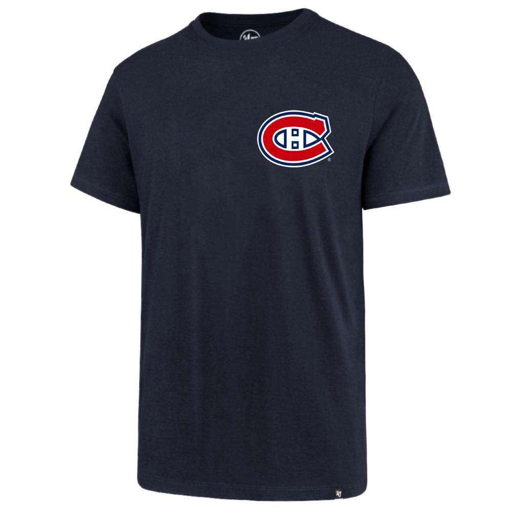 47 Brand T-Shirts Montreal Canadiens '47 NHL Chest Imprint Splitter T-Shirt - Navy