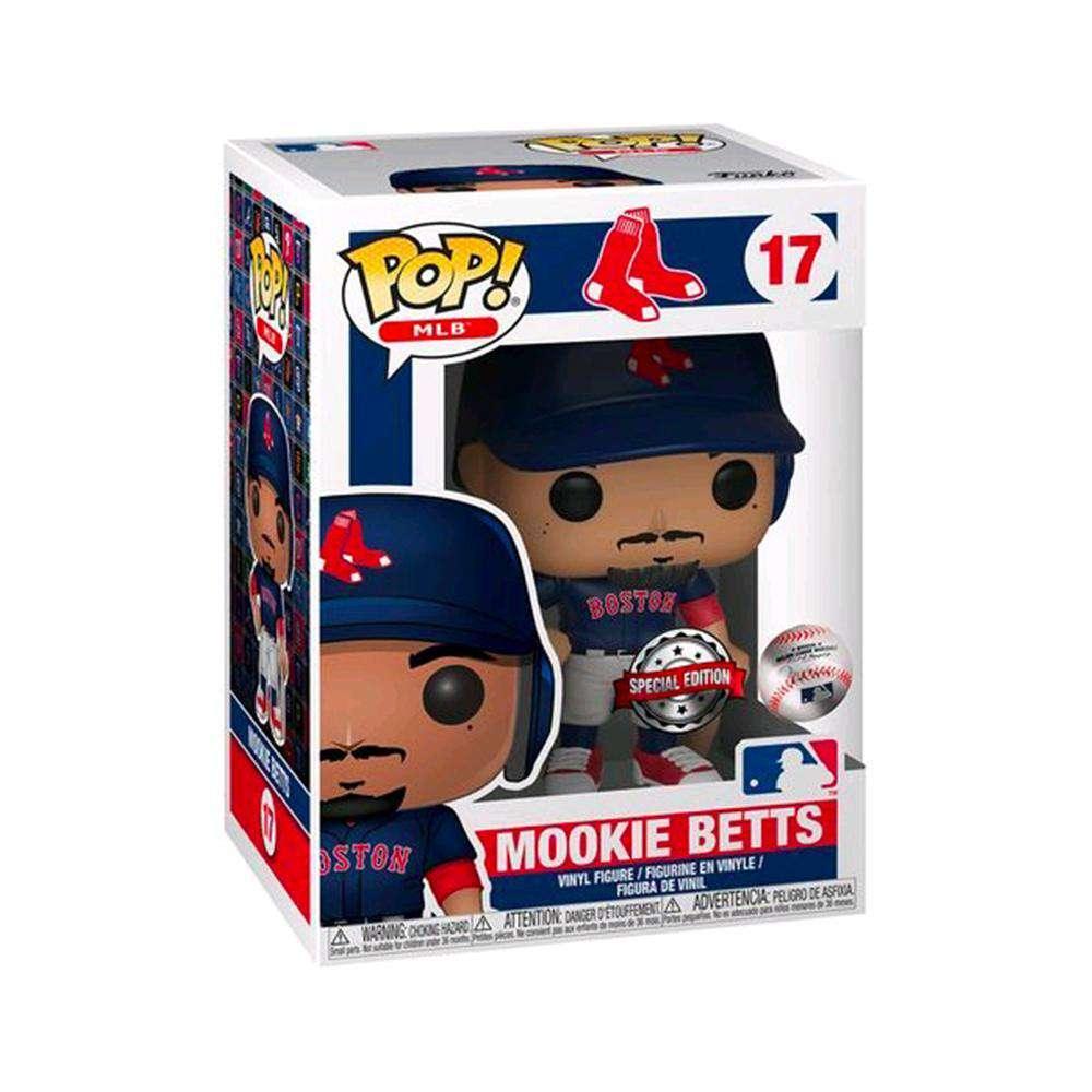 Funko Figures Mookie Betts Boston Red Sox Funko MLB Pop 17 Figure -  Navy