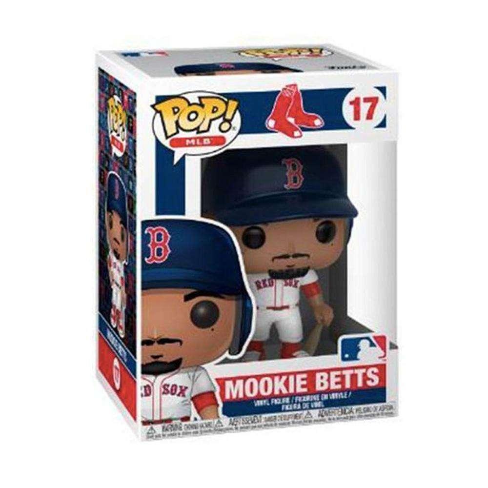 Funko Figures Mookie Betts Boston Red Sox Funko MLB Pop Vinyl 3.75" Figure - White