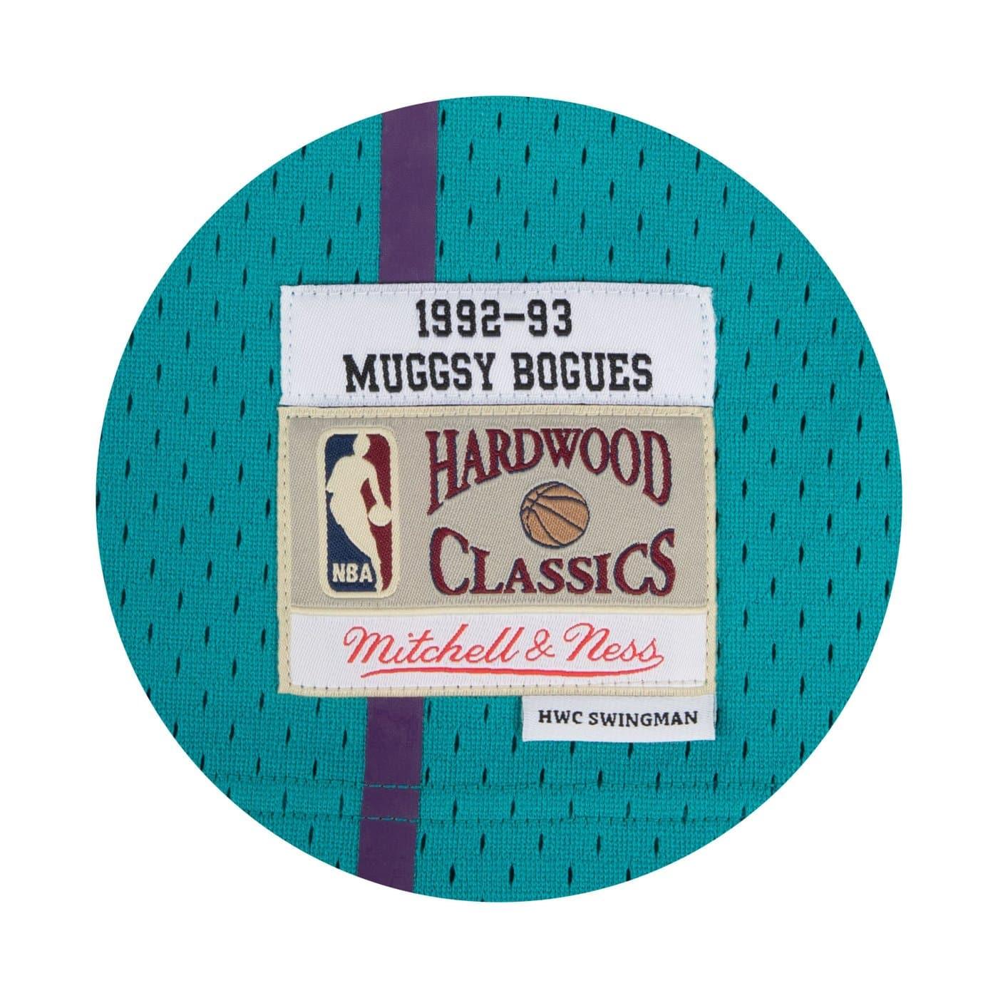 Mitchell And Ness Jerseys Muggsy Bogues Charlotte Hornets Mitchell & Ness NBA 92-93 Swingman Jersey - Teal
