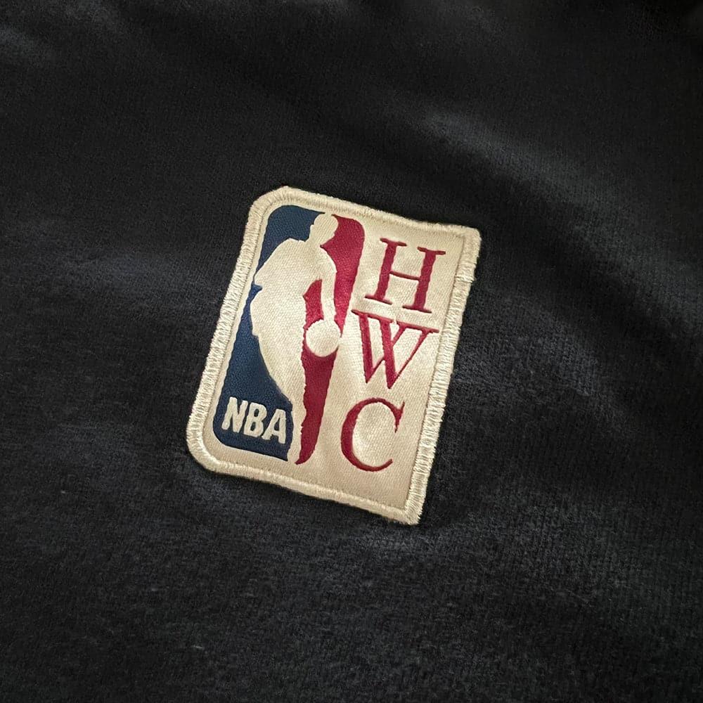 Mitchell And Ness Jumpers NBA HWC Multi Logo Mitchell & Ness Vintage Crew Jumper - Faded Black
