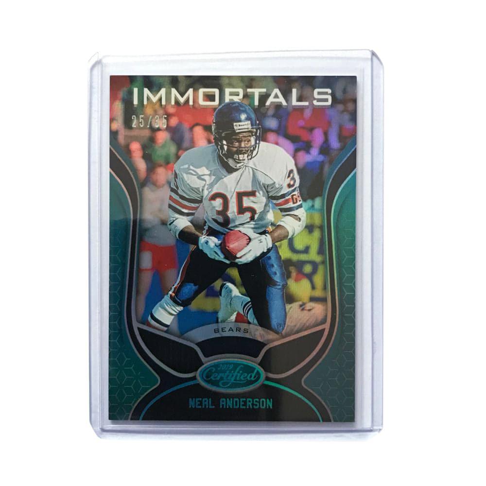 Panini Cards Neal Anderson Chicago Bears 2019 Panini Certified NFL Immortals 25/35 Card