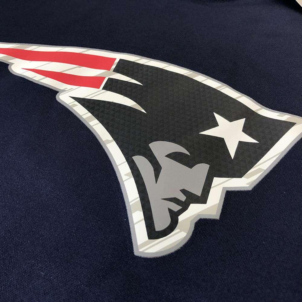Majestic Athletic Jumpers New England Patriots Majestic NFL Armor Performance Hoodie Jumper - Navy