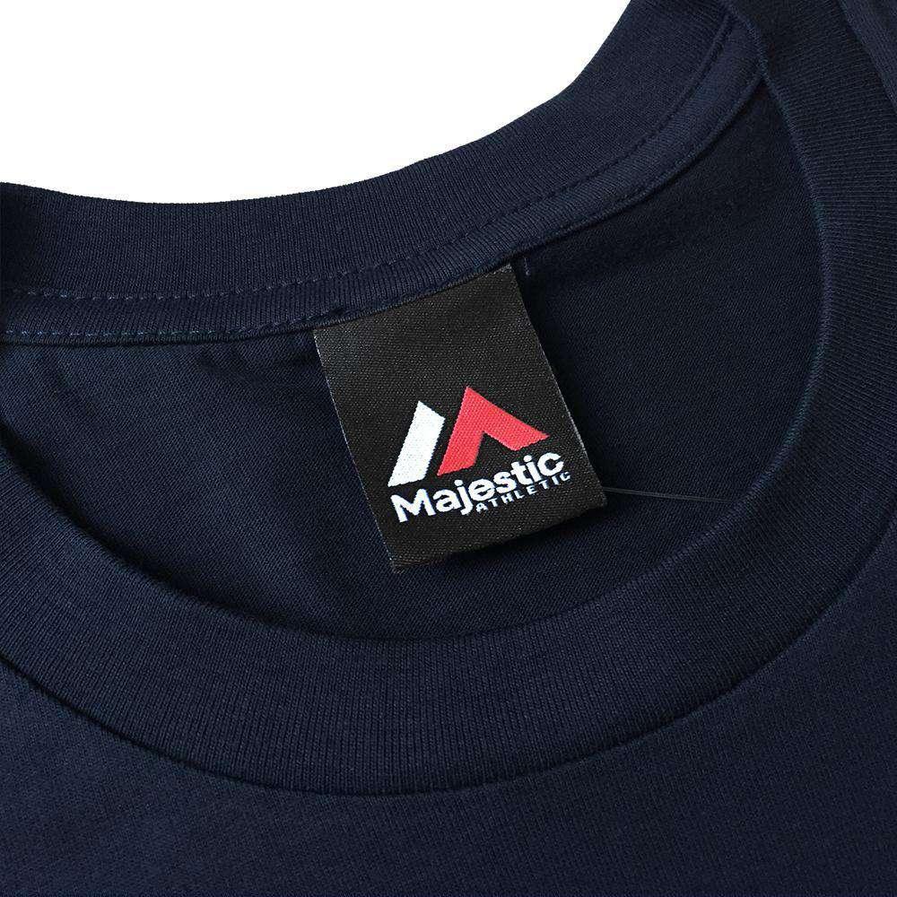 Majestic Athletic T-Shirts New England Patriots Majestic NFL Helmet Logo T-Shirt - Navy