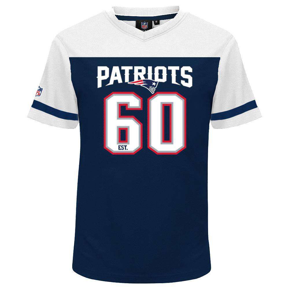 Majestic Athletic T-Shirts New England Patriots Majestic NFL Poly Mesh Jersey Shirt - Navy
