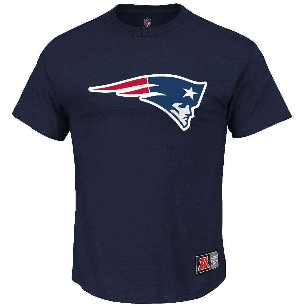 Majestic Athletic T-Shirts New England Patriots Majestic NFL Prism Logo T-Shirt - Navy