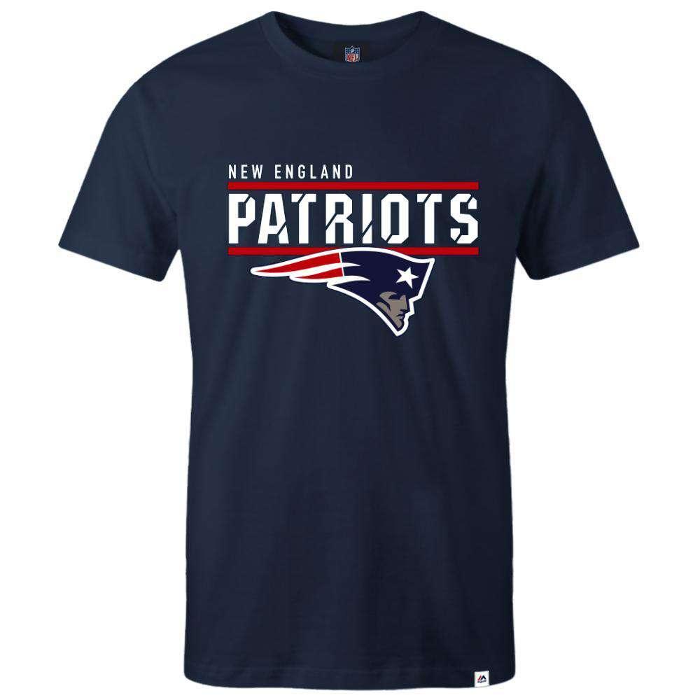 Majestic Athletic T-Shirts New England Patriots Majestic NFL Team Flex T-Shirt - Navy