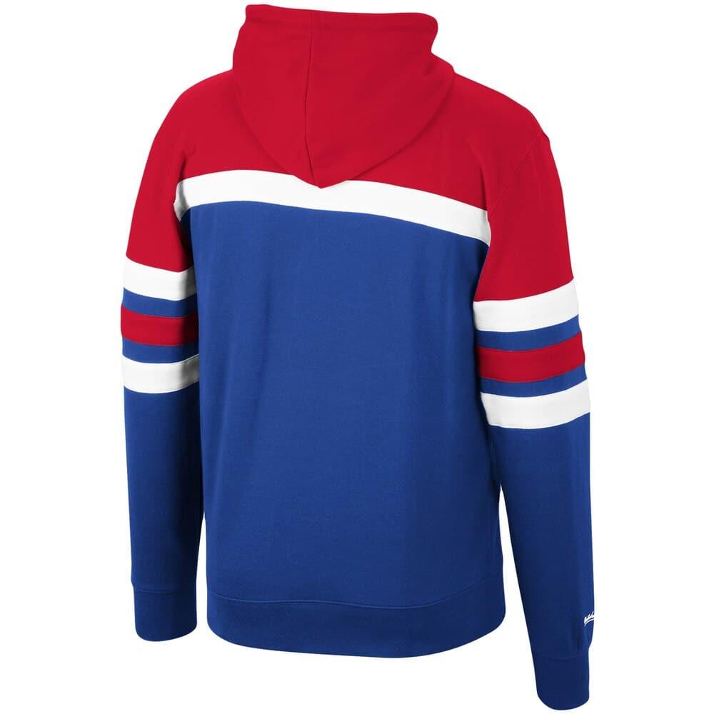 Mitchell And Ness Jumpers New England Patriots Mitchell & Ness NFL Head Coach Premium Hoodie Jumper - Blue