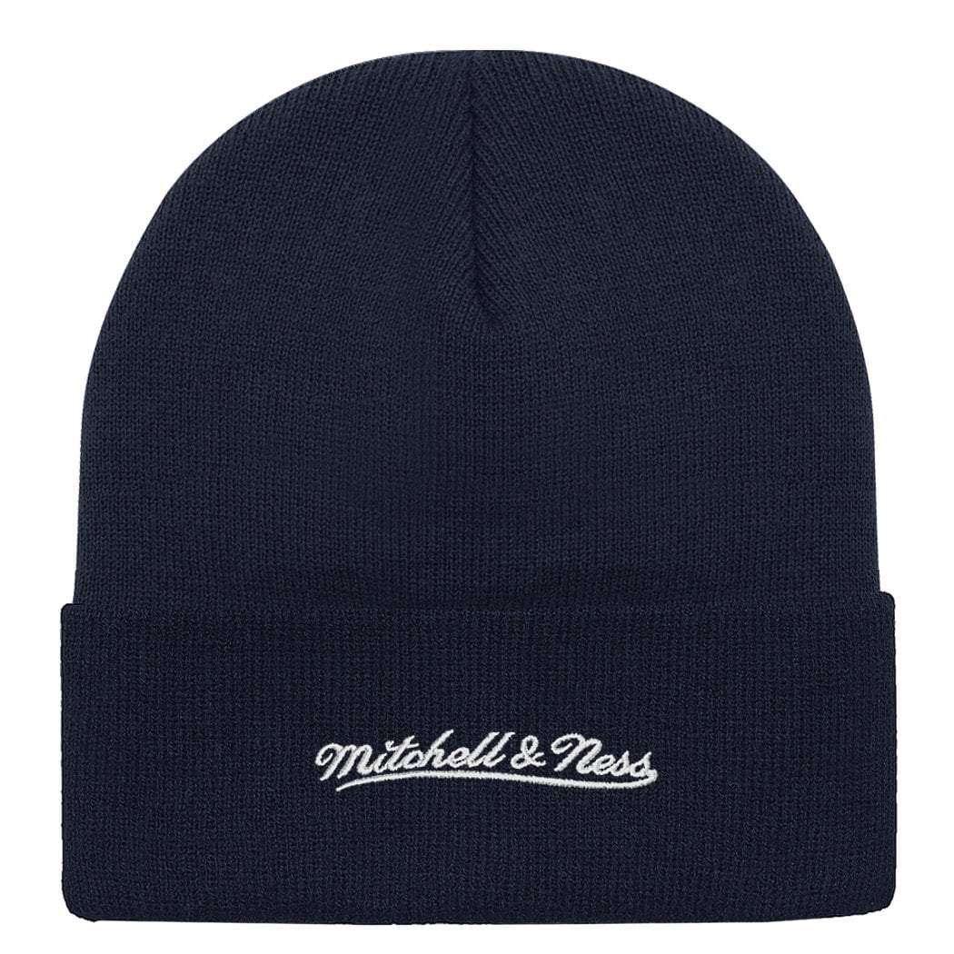 Mitchell And Ness Beanies Navy New England Patriots Mitchell & Ness NFL Team Logo Cuff Knit Beanie - Navy