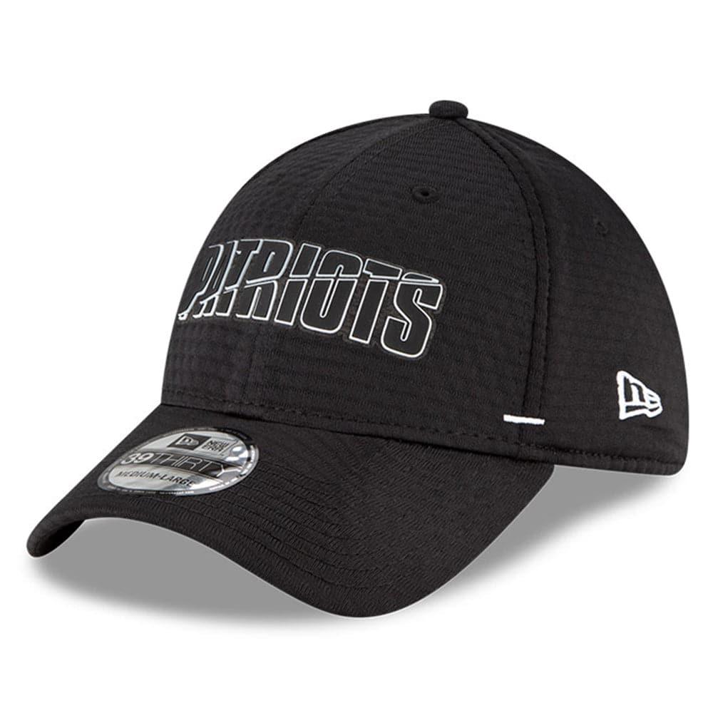 New Era Caps New England Patriots New Era NFL 2020 Summer Sideline 39THIRTY Flex Fit Curve Hat - Black