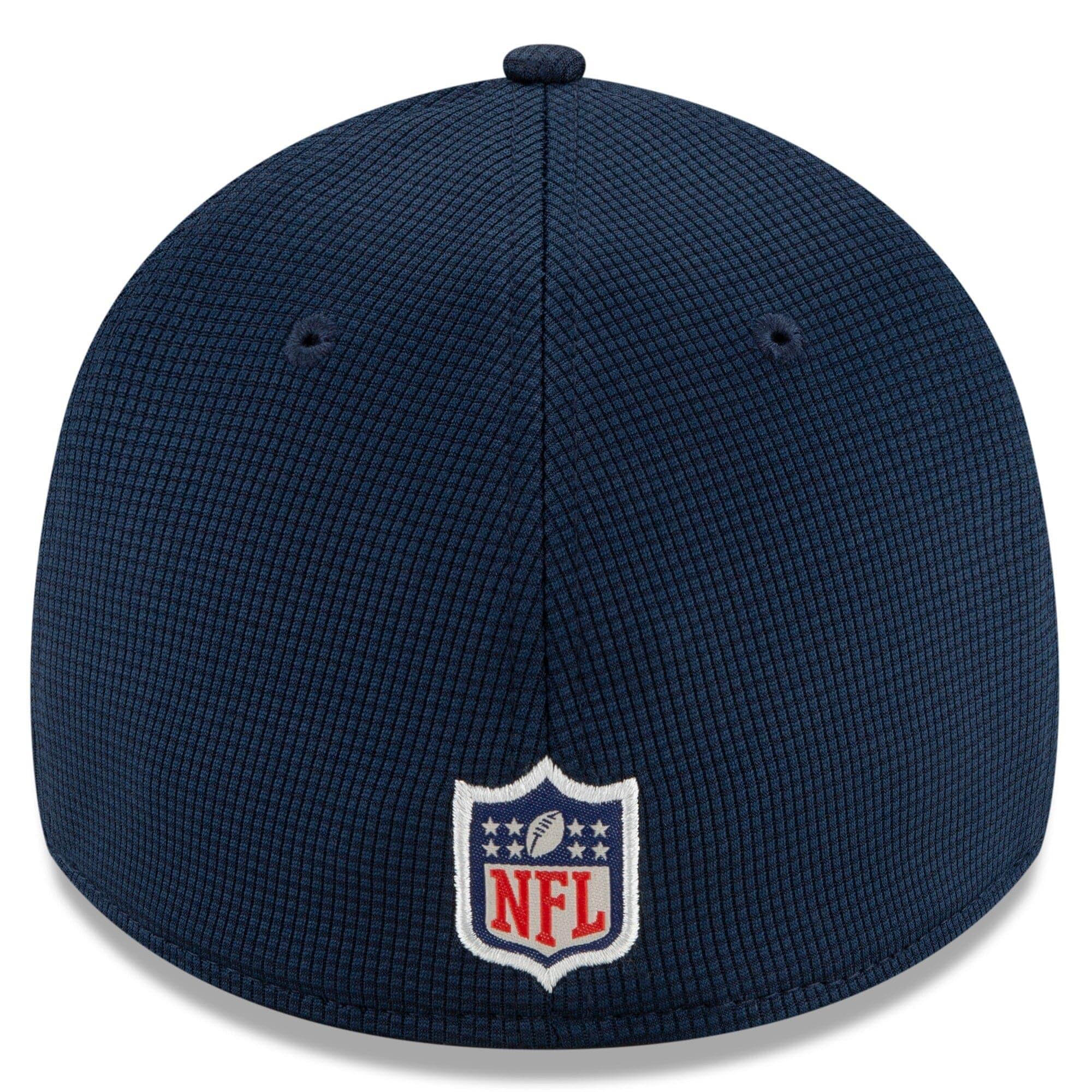 New Era Caps New England Patriots New Era NFL 2021 Sideline Home 39THIRTY Flex Fit Hat - Navy