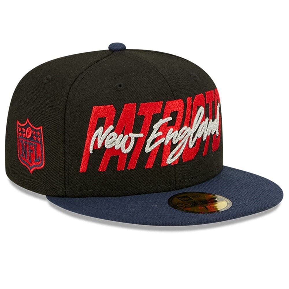 New Era Caps New England Patriots New Era NFL 2022 Draft On-Stage 59FIFTY Fitted Hat - Black