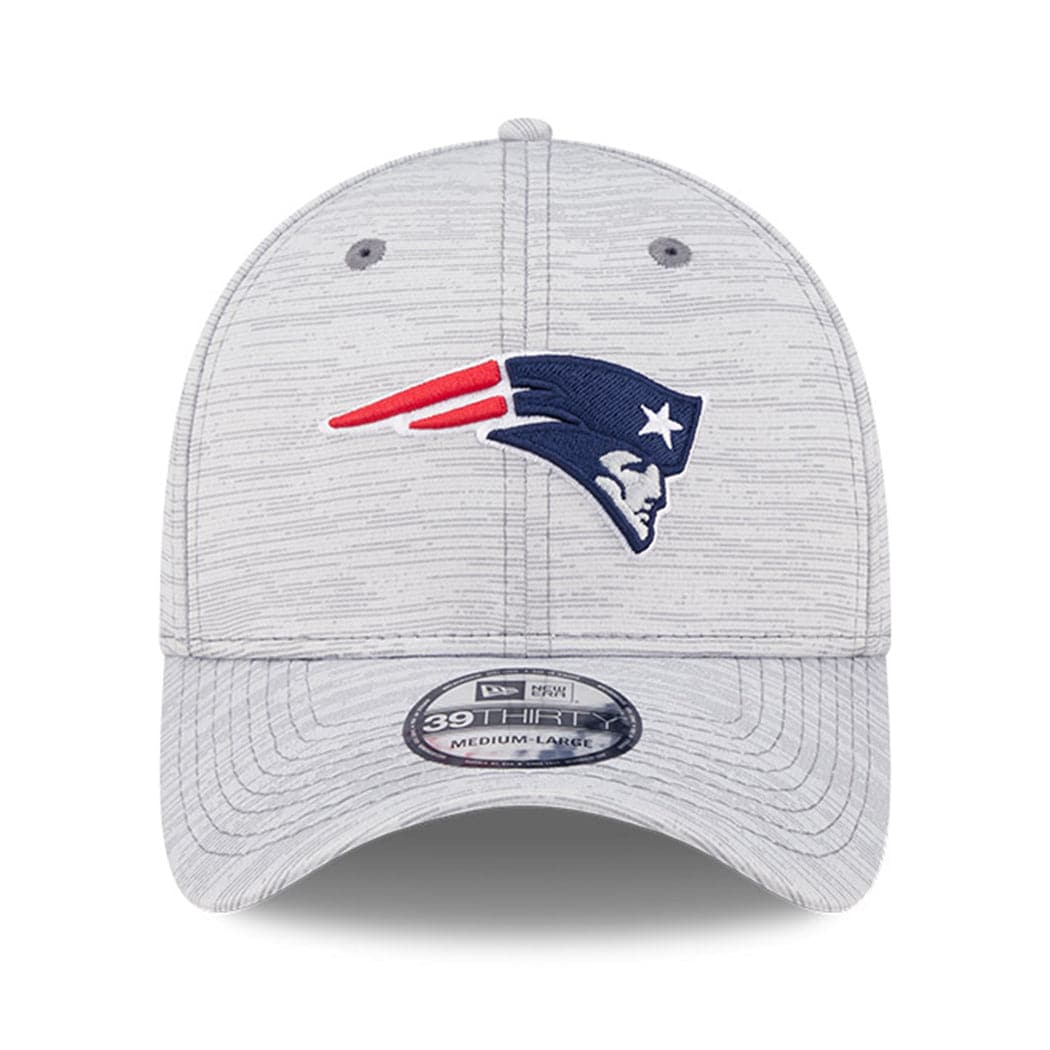 New Era Caps New England Patriots New Era NFL 22 Training Camp Coach 39THIRTY Stretch Fit Hat - Grey