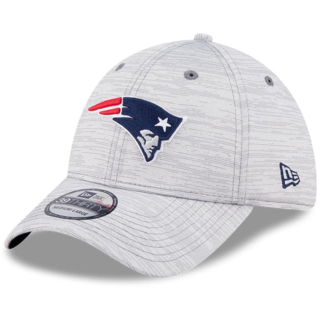 New Era Caps New England Patriots New Era NFL 22 Training Camp Coach 39THIRTY Stretch Fit Hat - Grey
