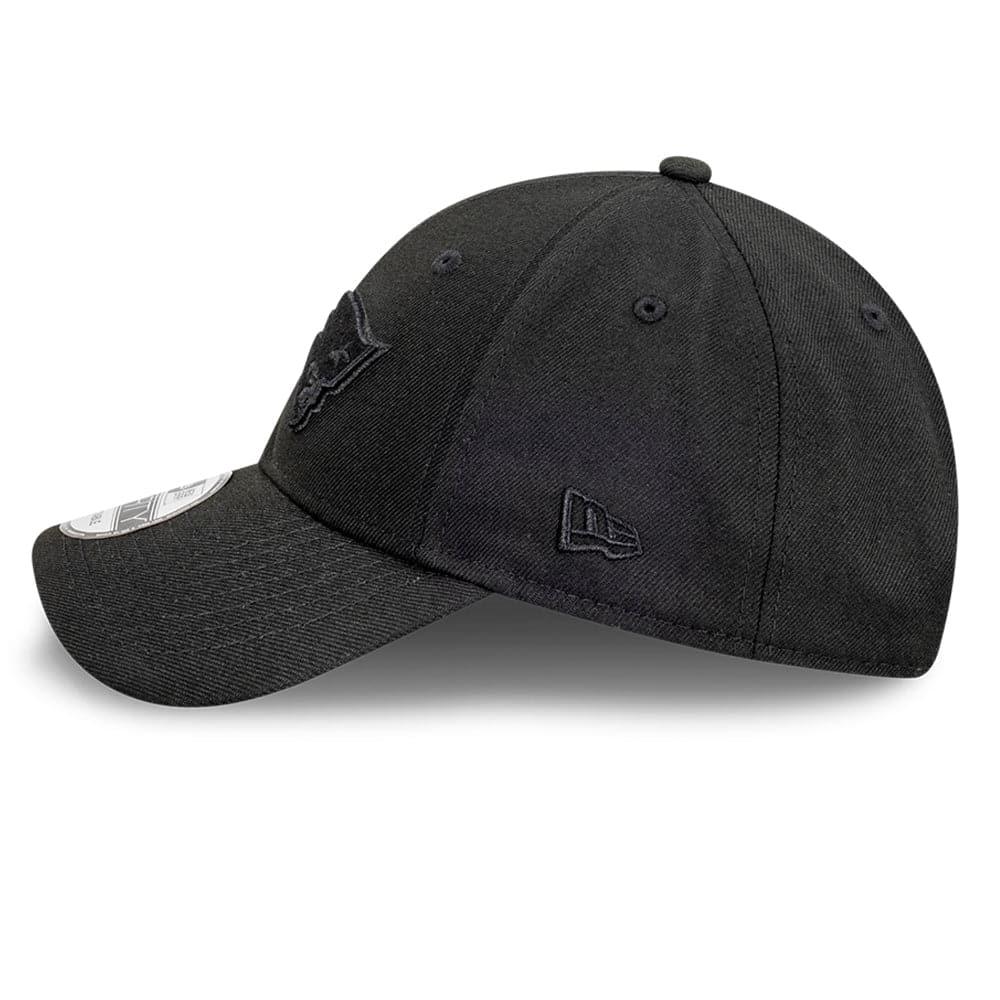 New Era Caps New England Patriots New Era NFL Black On Black 9FORTY Snapback Hat