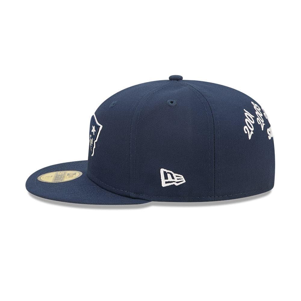 New Era Caps New England Patriots New Era NFL Crown Champs 59FIFTY Fitted Hat - Navy