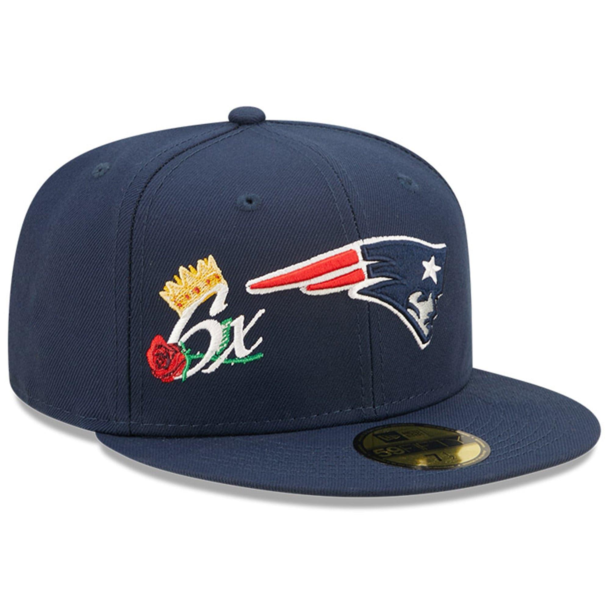 New Era Caps New England Patriots New Era NFL Crown Champs 59FIFTY Fitted Hat - Navy