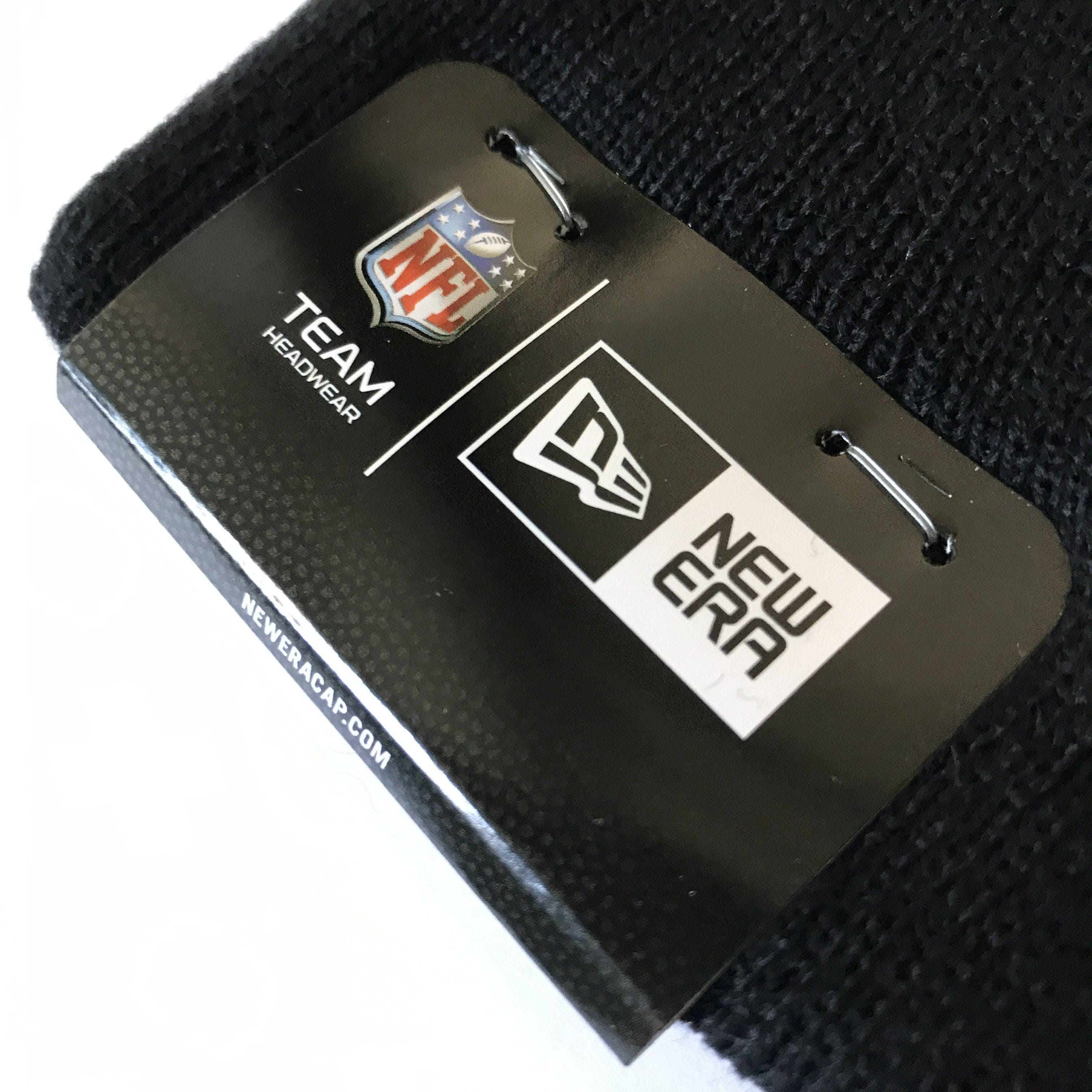 New Era Beanies New England Patriots New Era NFL Grey Stripe Knit Beanie - Black