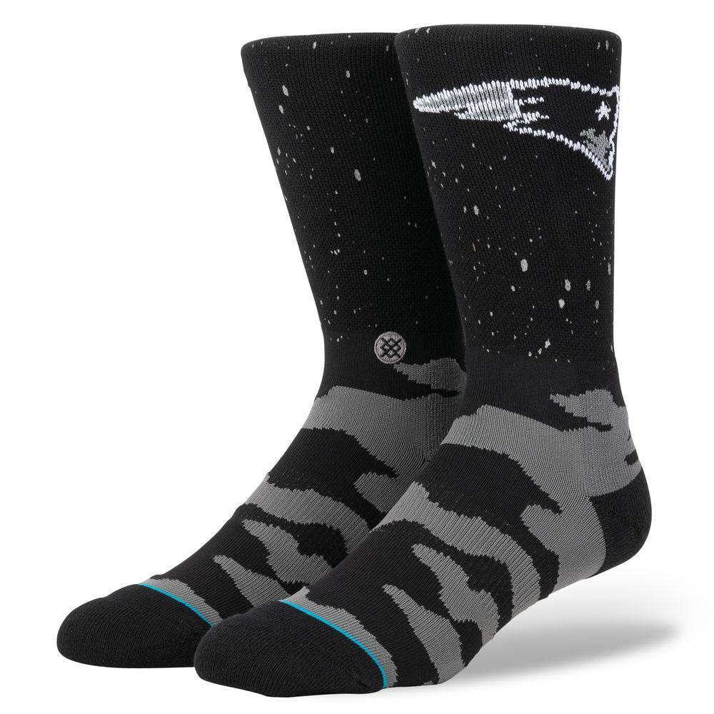 Stance Socks Large (9-12 US) New England Patriots Stance NFL Reflective Crew Socks - Black