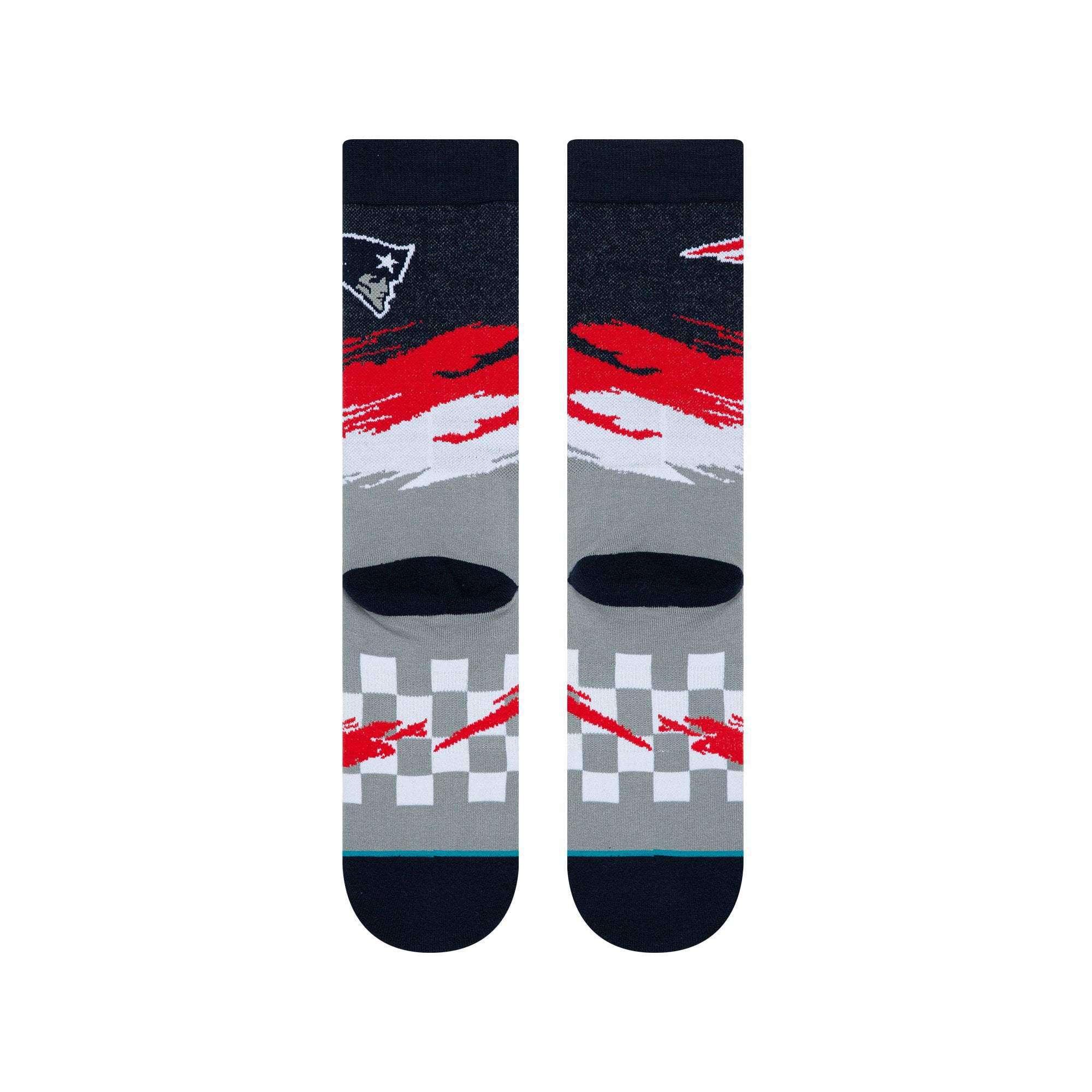 Stance Socks Large (9-12 US) New England Patriots Stance NFL Wave Crew Socks - Navy