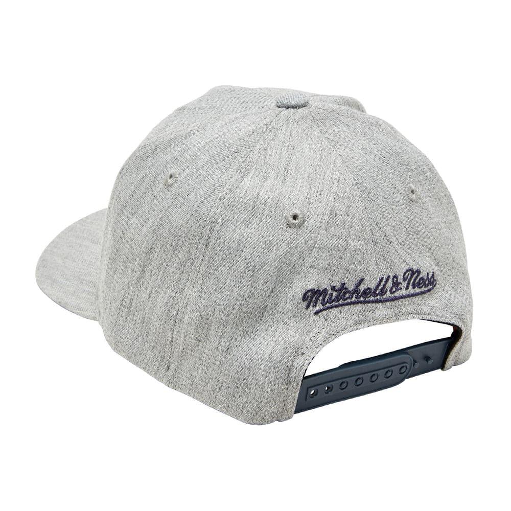 Mitchell And Ness Caps New Orleans Pelicans Mitchell & Ness NBA Team Curve Snapback Hat - Heather Grey